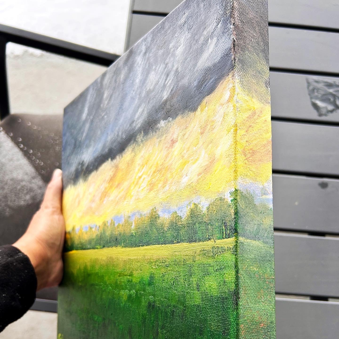 Gold is in the air, original painting