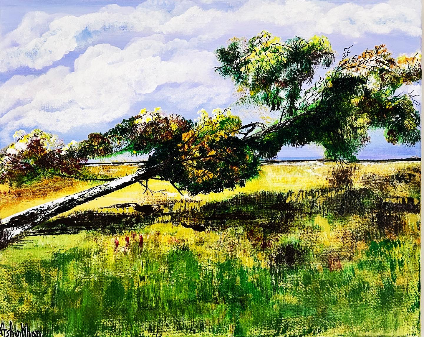 Hanging on, original painting
