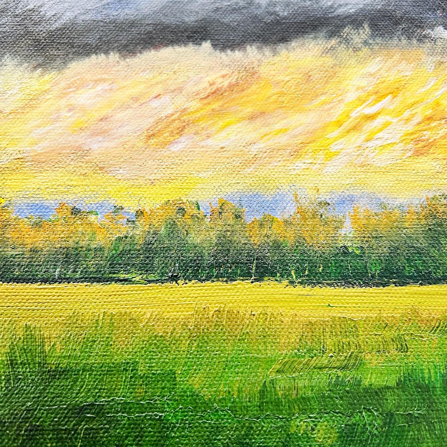 Gold is in the air, original painting