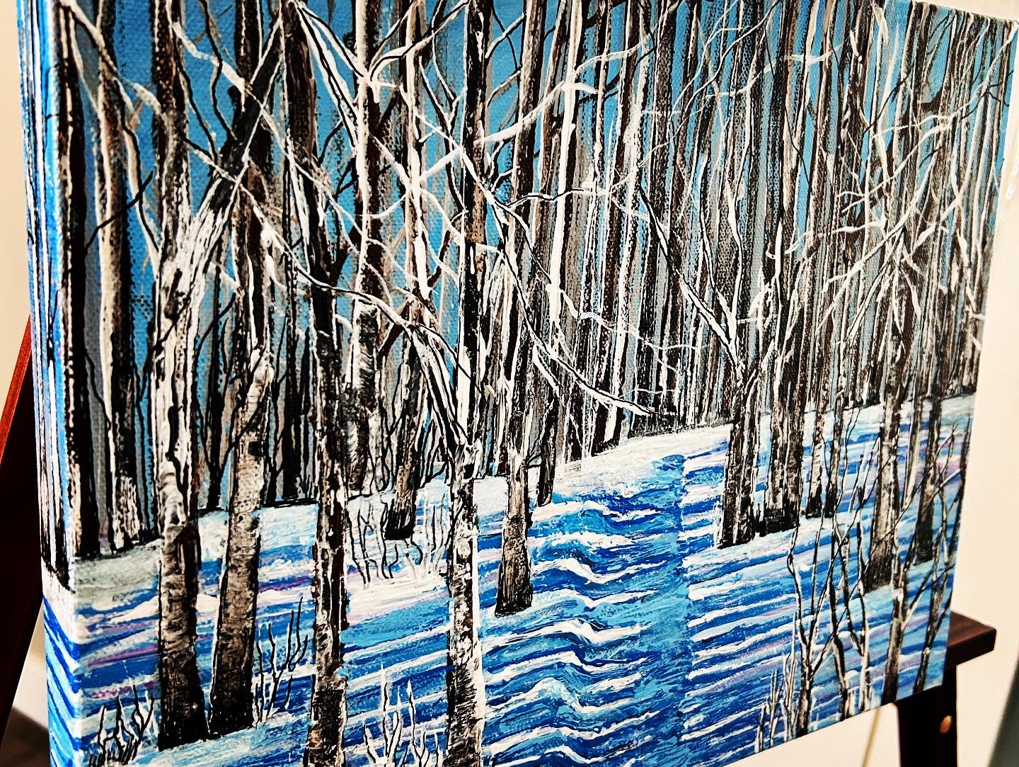 Winter Shadows, Original painting