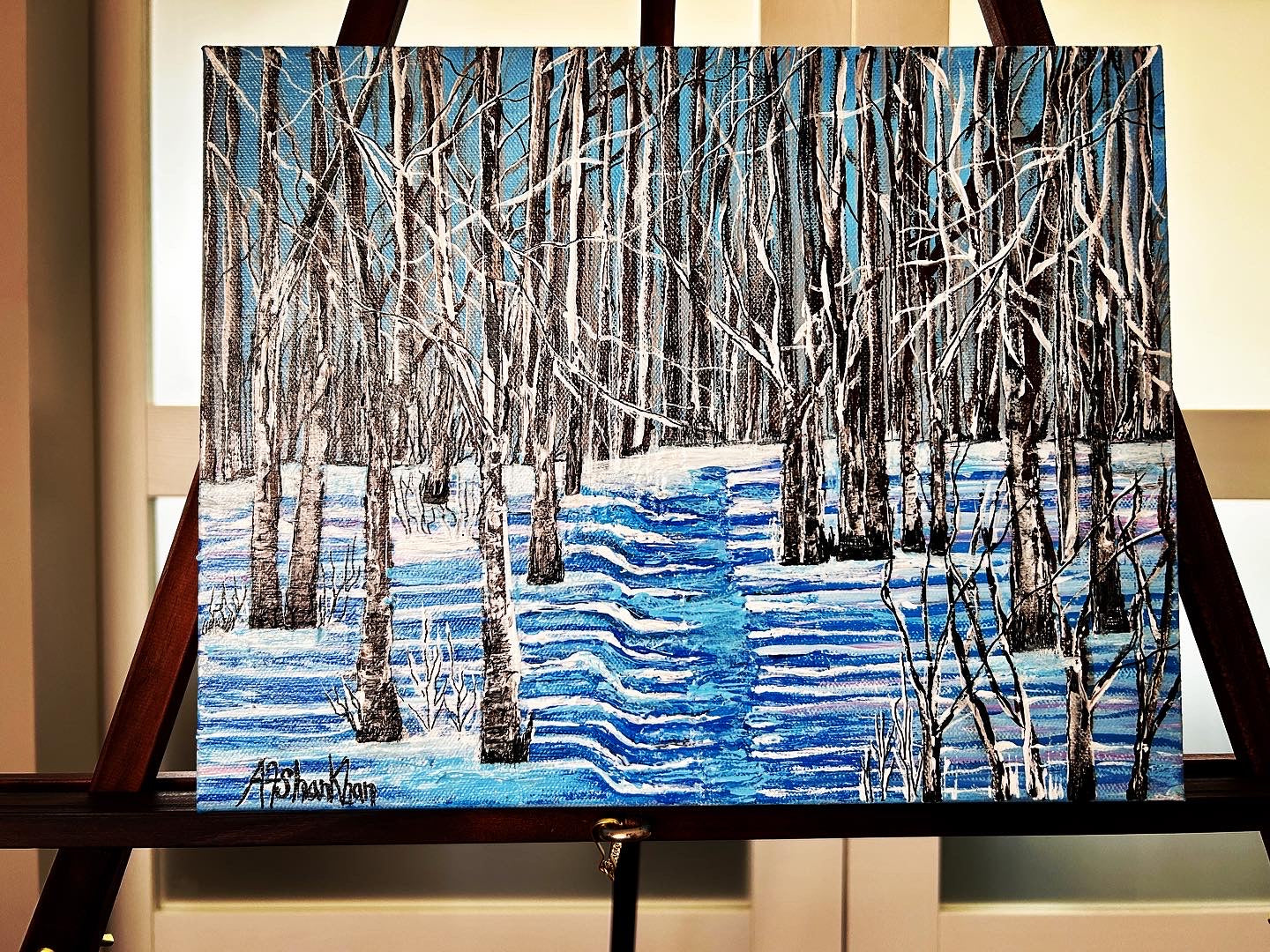 Winter Shadows, Original painting