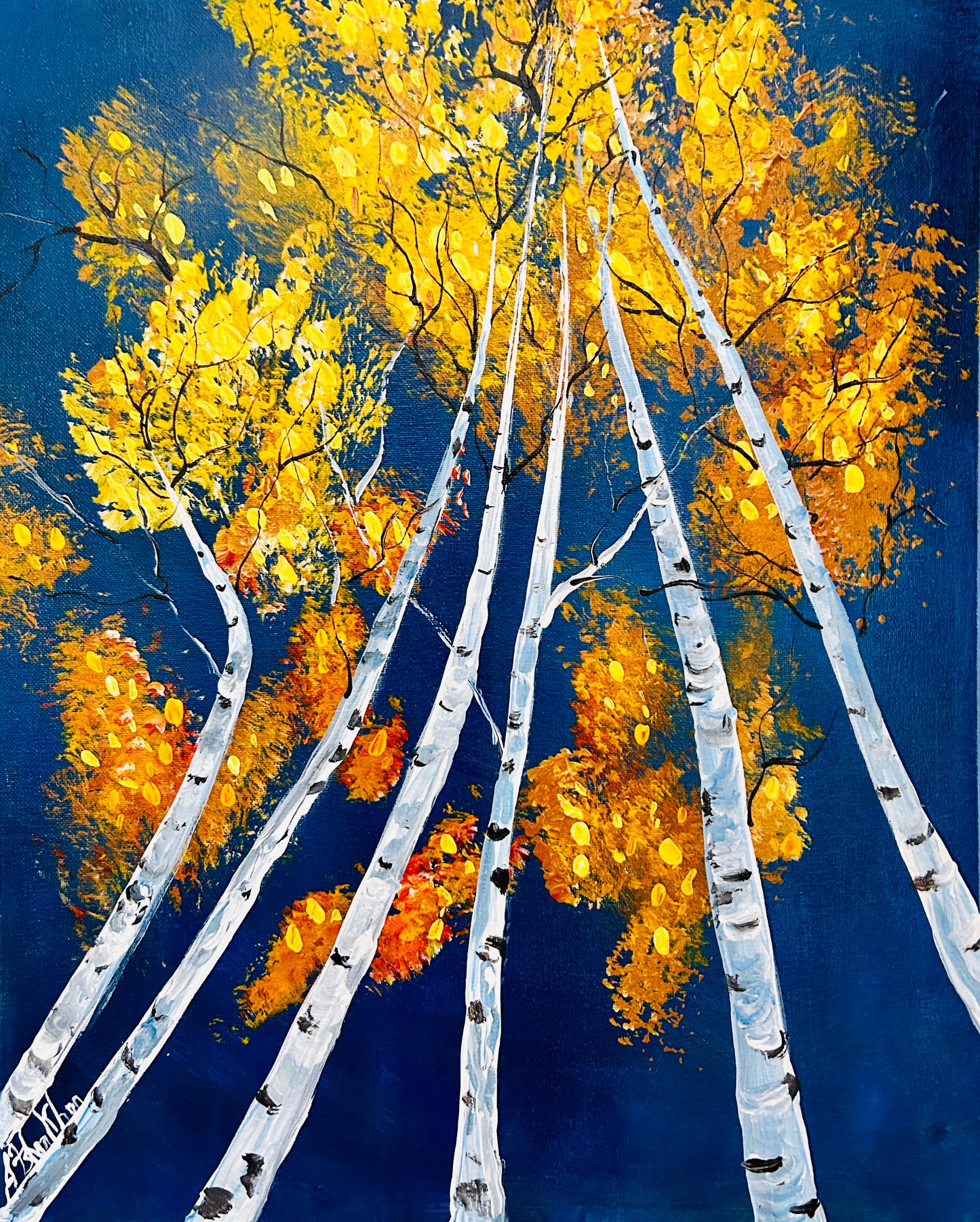 Aspen in the fall