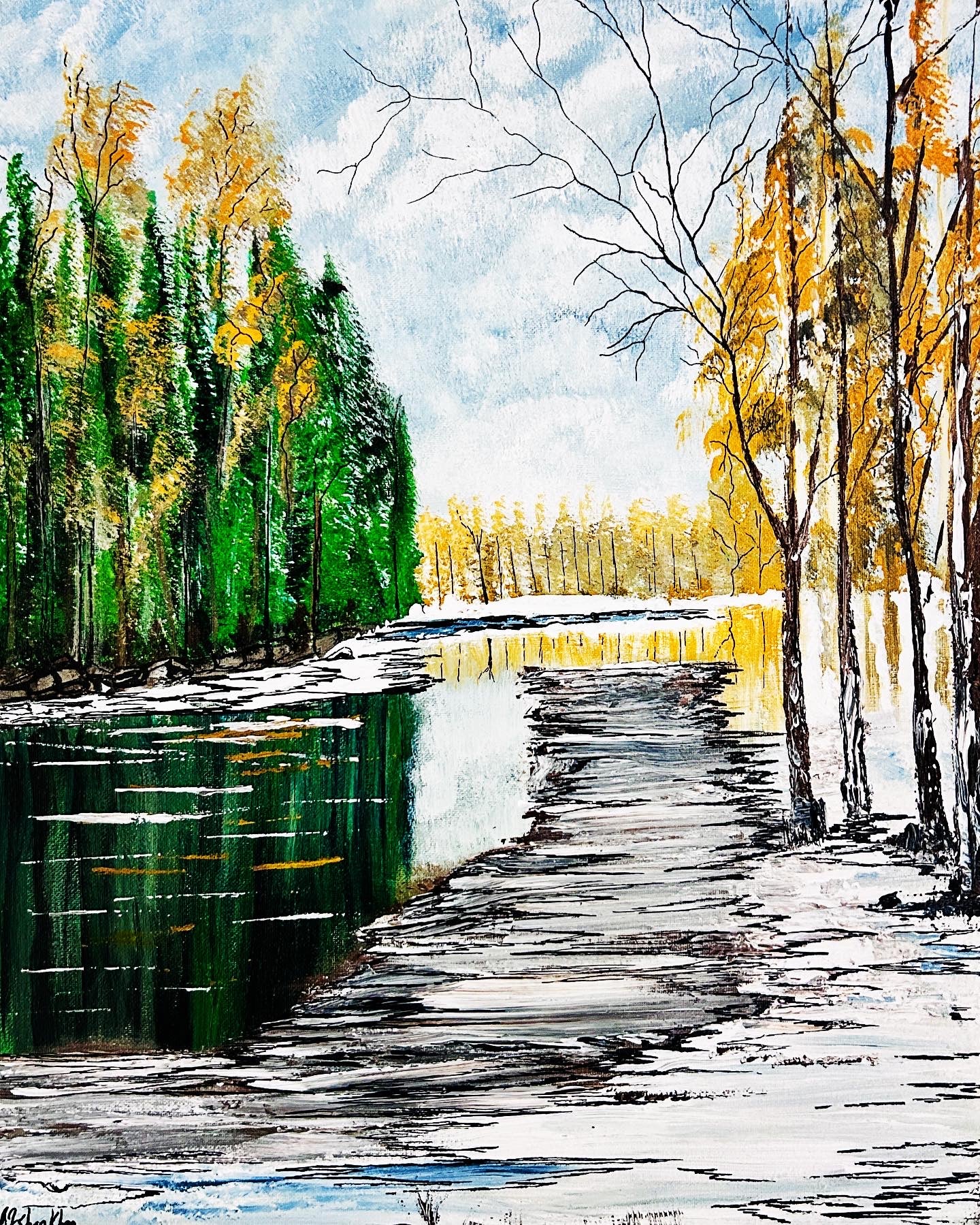 Shadows, original painting