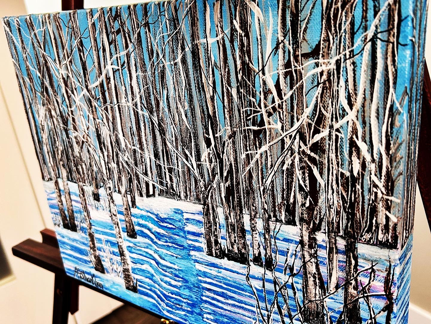 Winter Shadows, Original painting