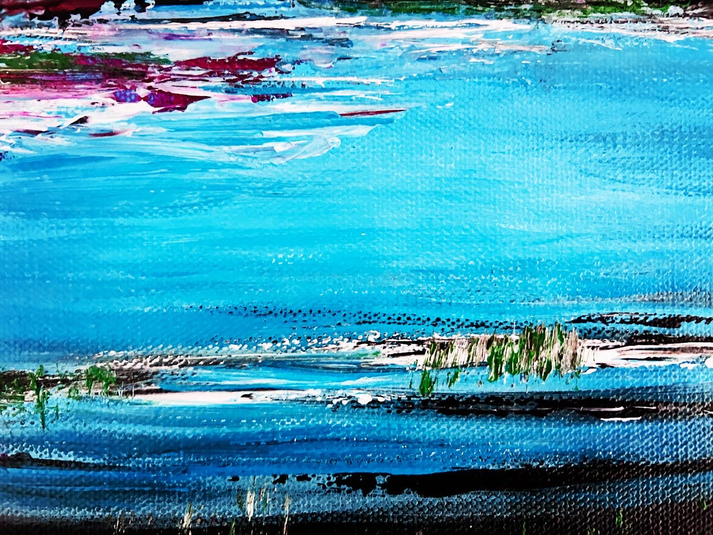 Abstract landscape original painting