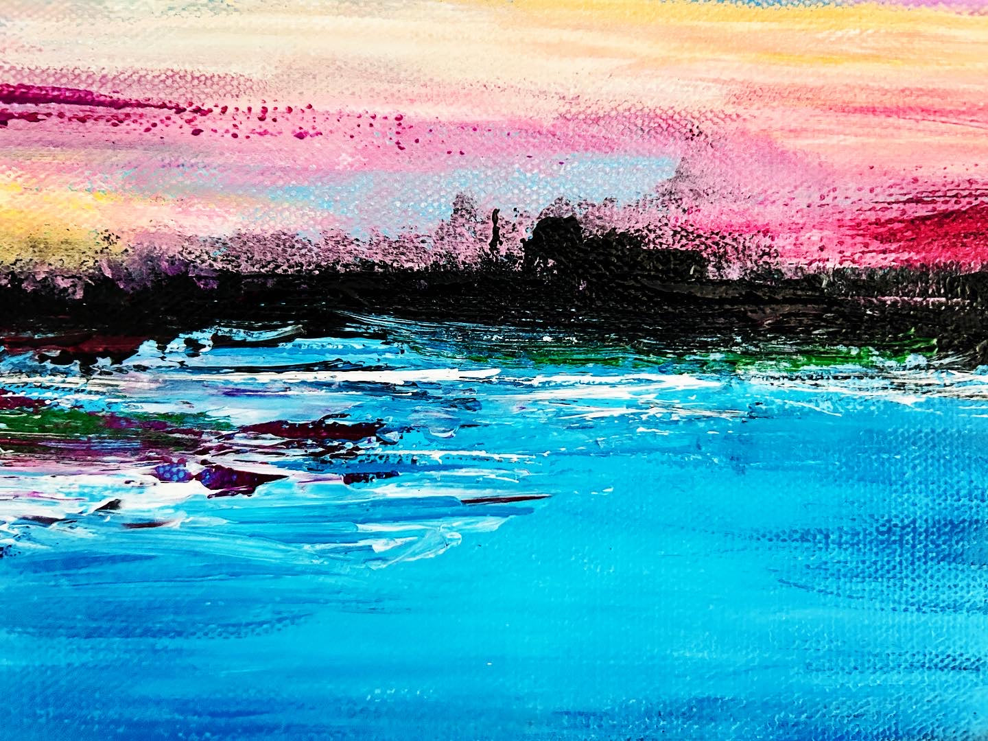 Abstract landscape original painting