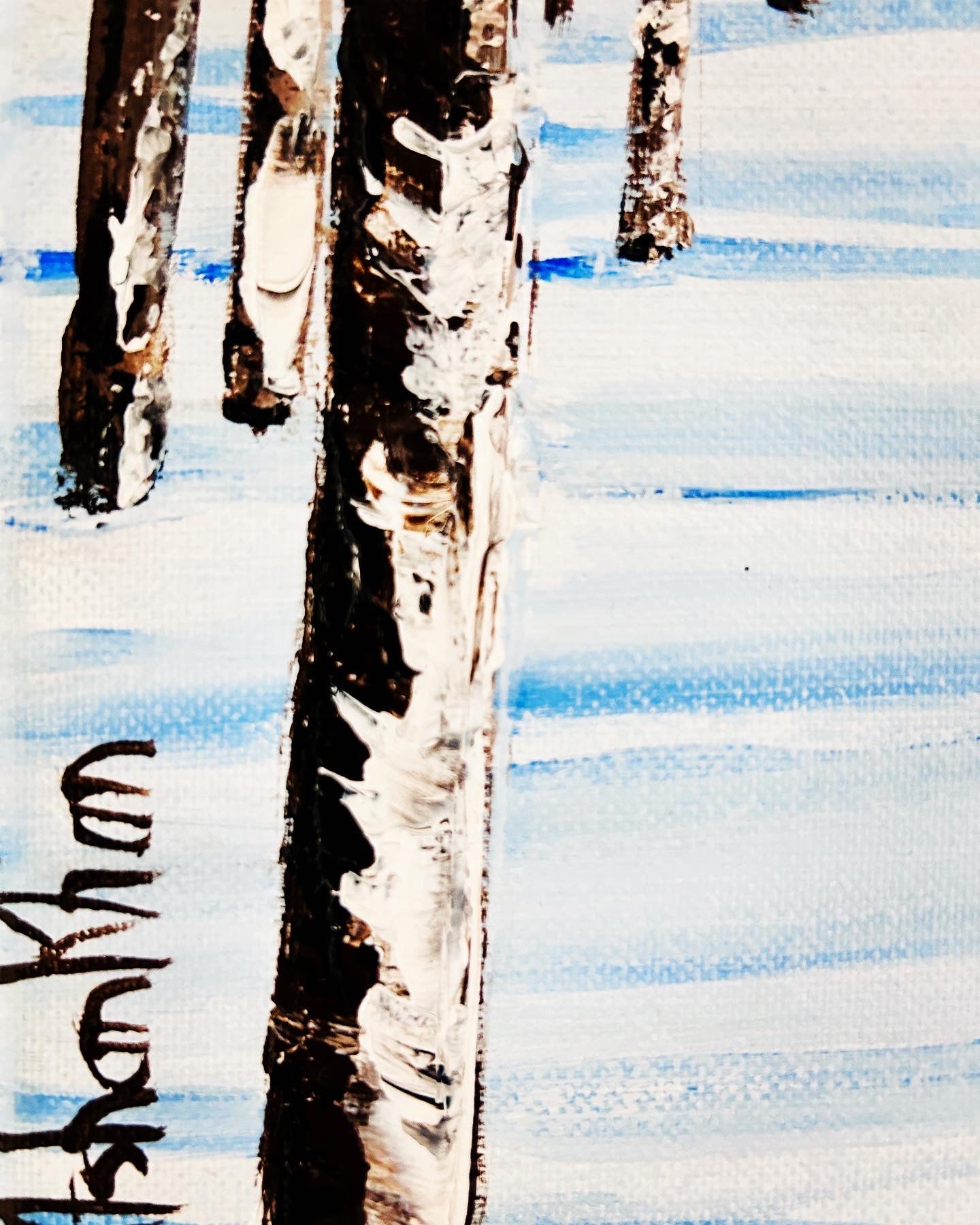 Winter, original painting