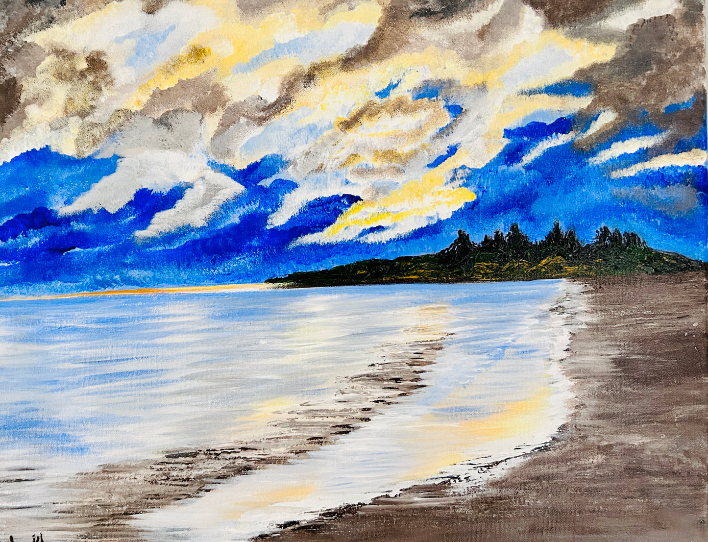 Peaceful place, painting