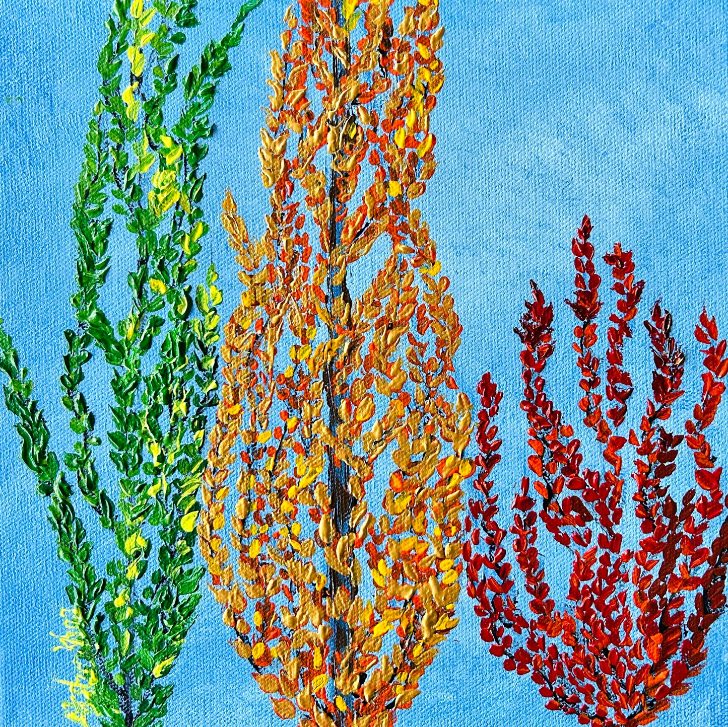 Season of fall, original painting