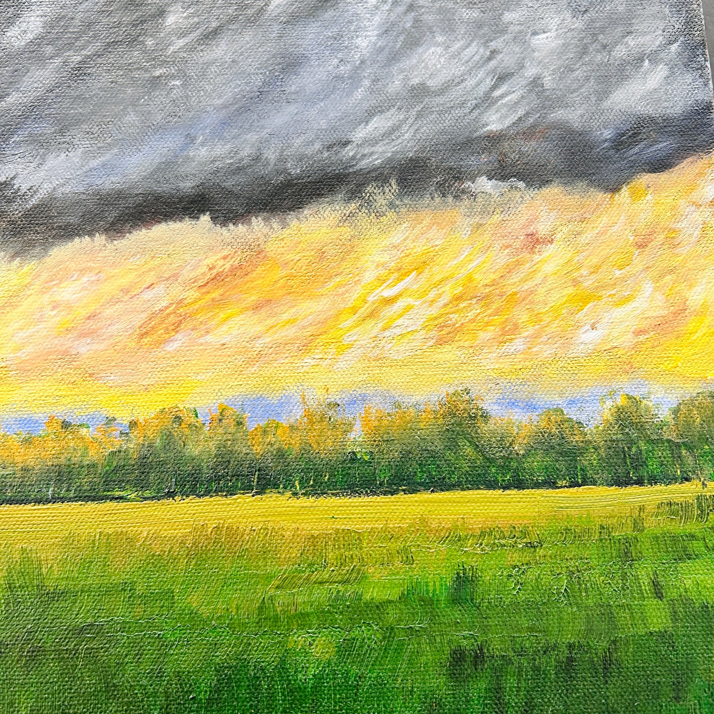 Gold is in the air, original painting