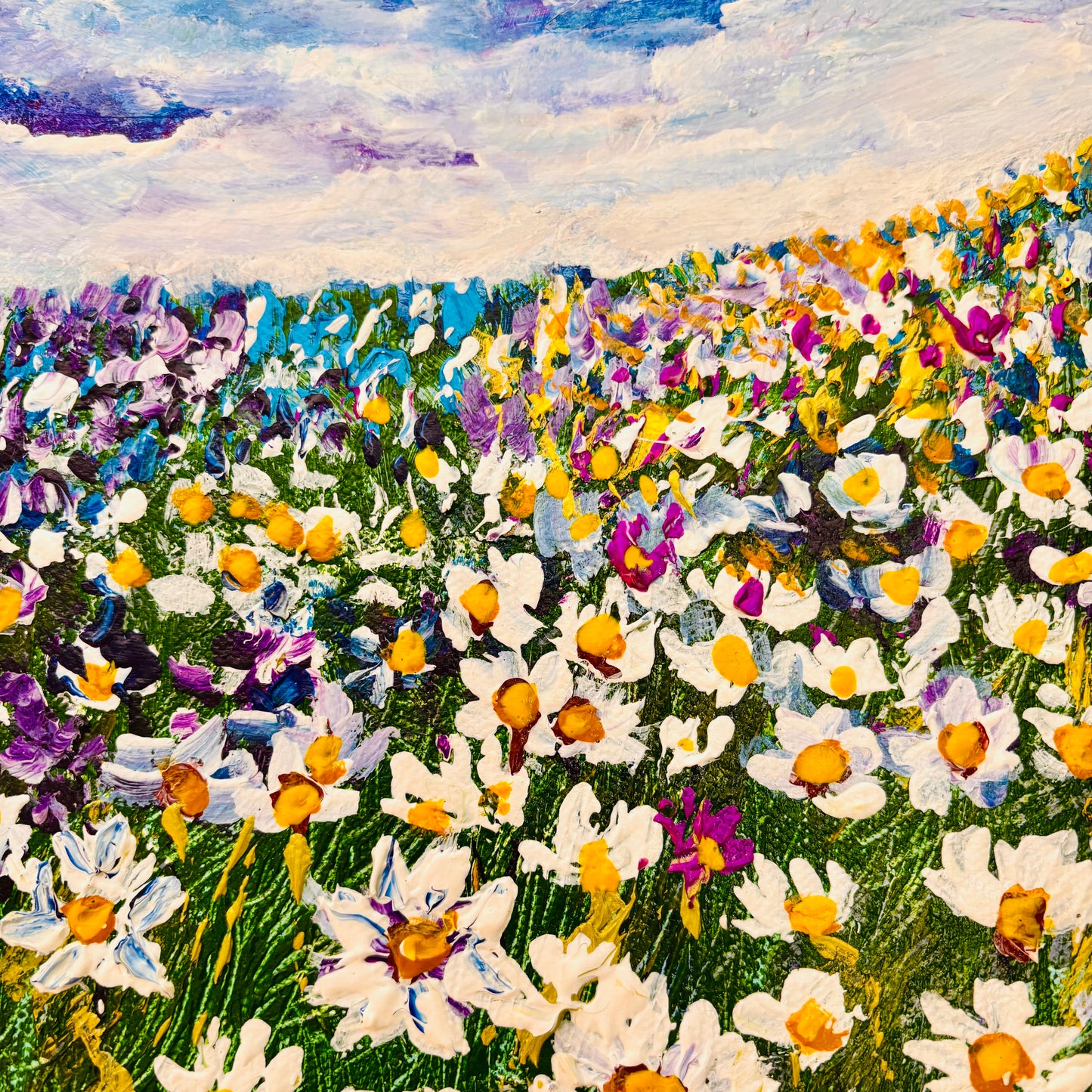 Field of flowers, original painting