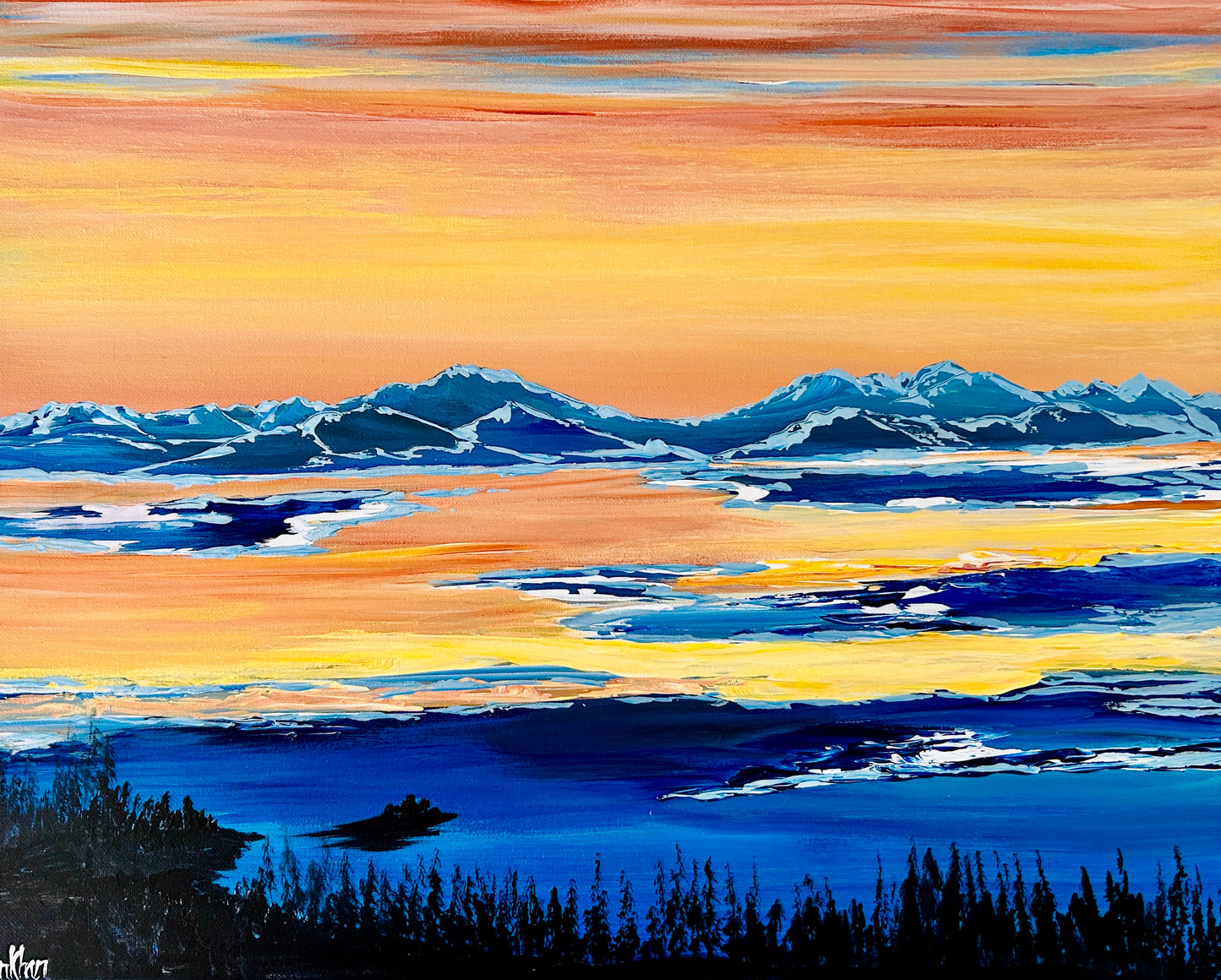 Beauty of the west, 20x16”, original painting