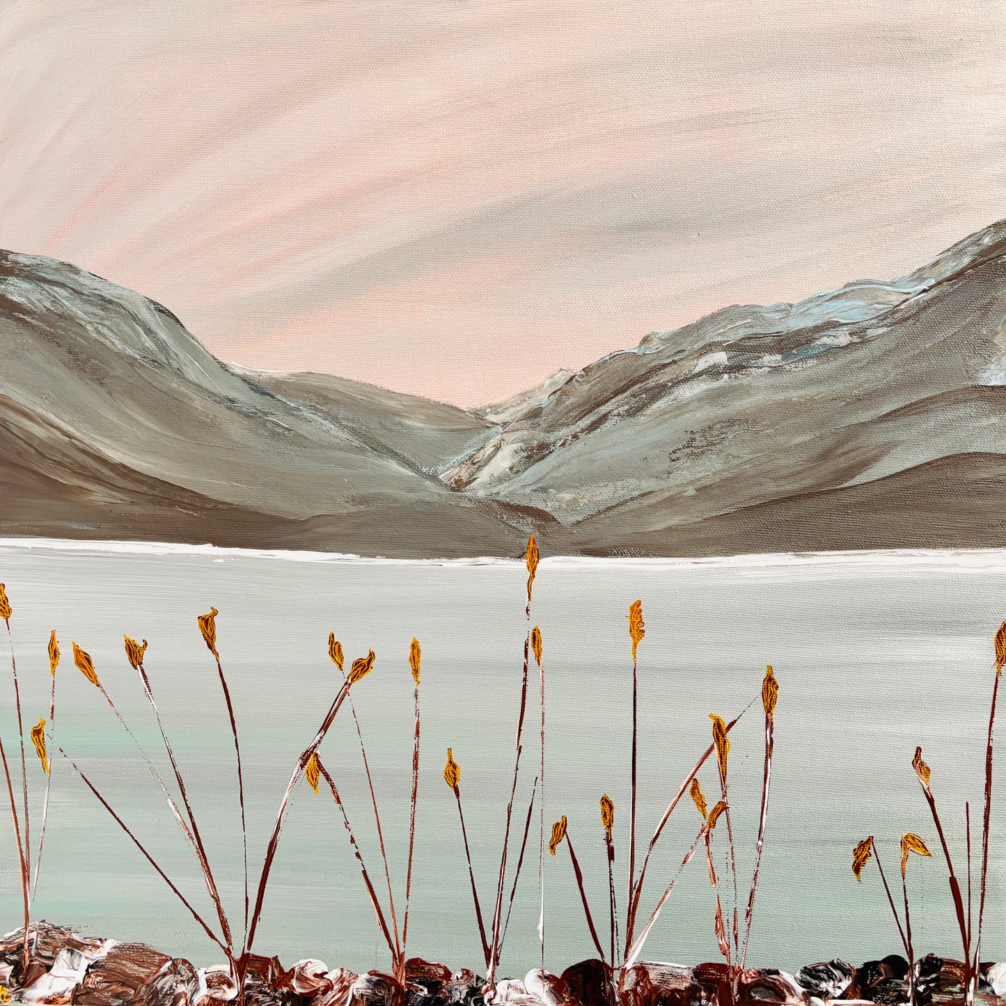 Lake Louise beauty, 16x16” original painting