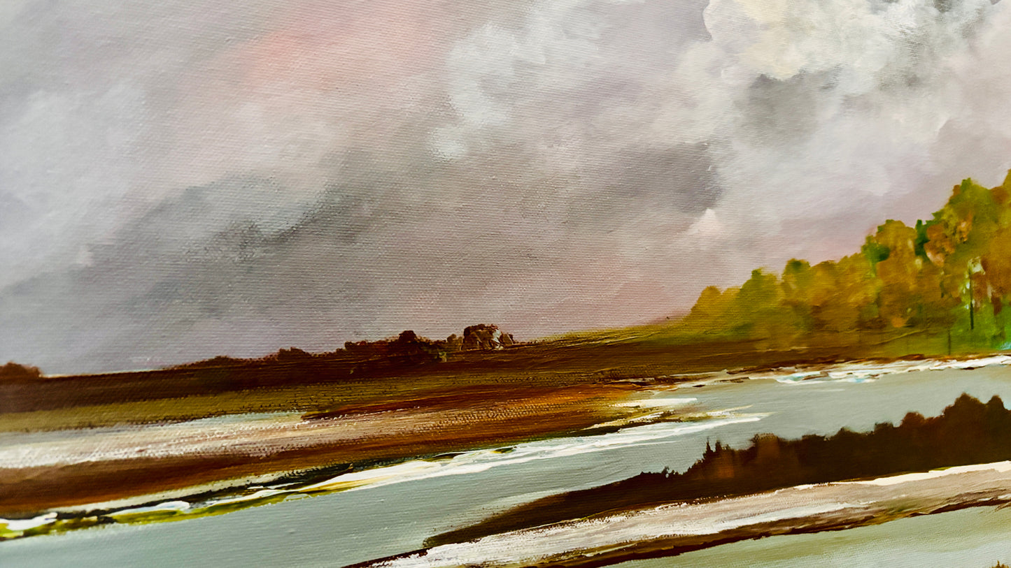Marsh in Alberta, 18x24” original painting