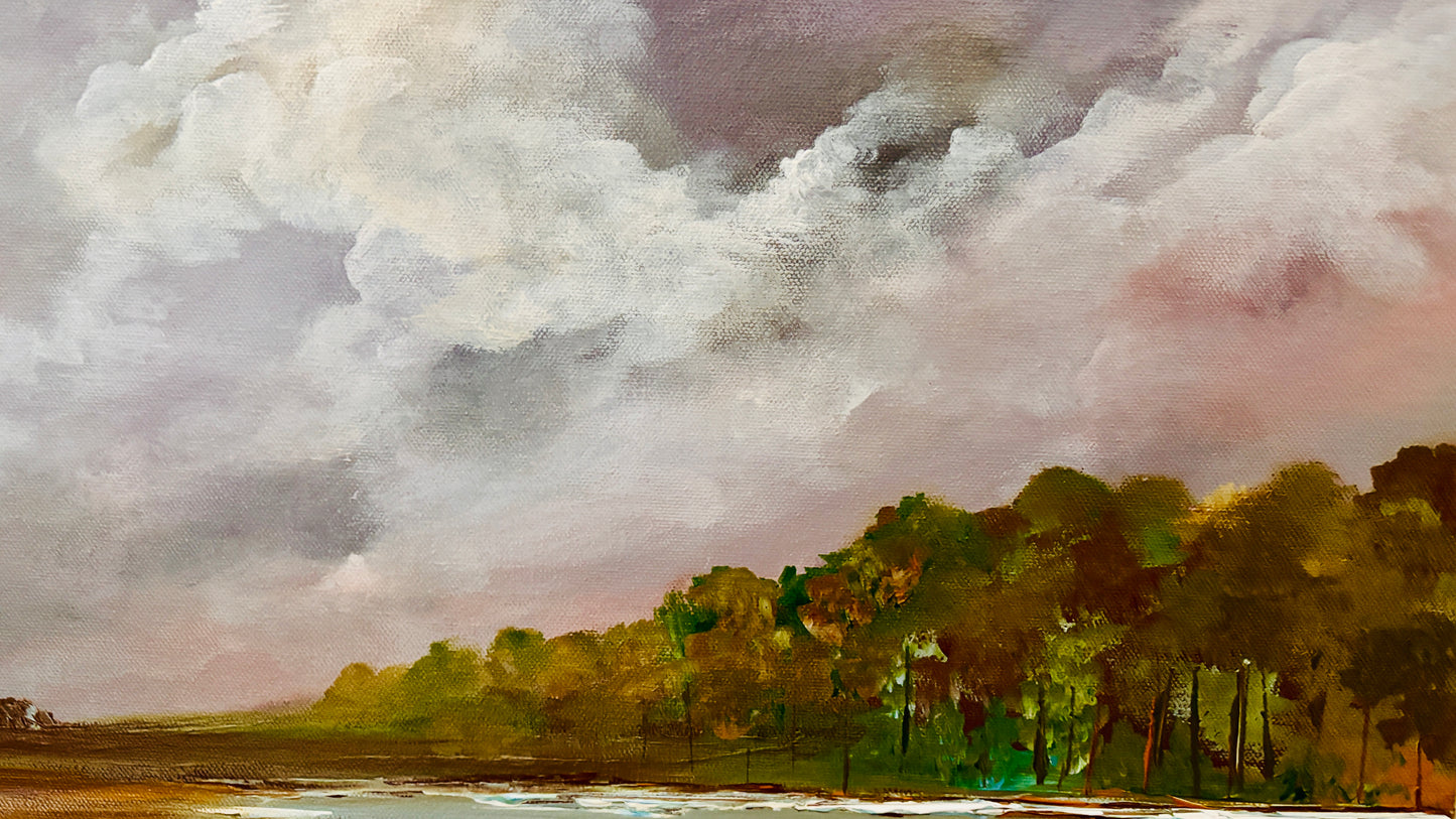 Marsh in Alberta, 18x24” original painting