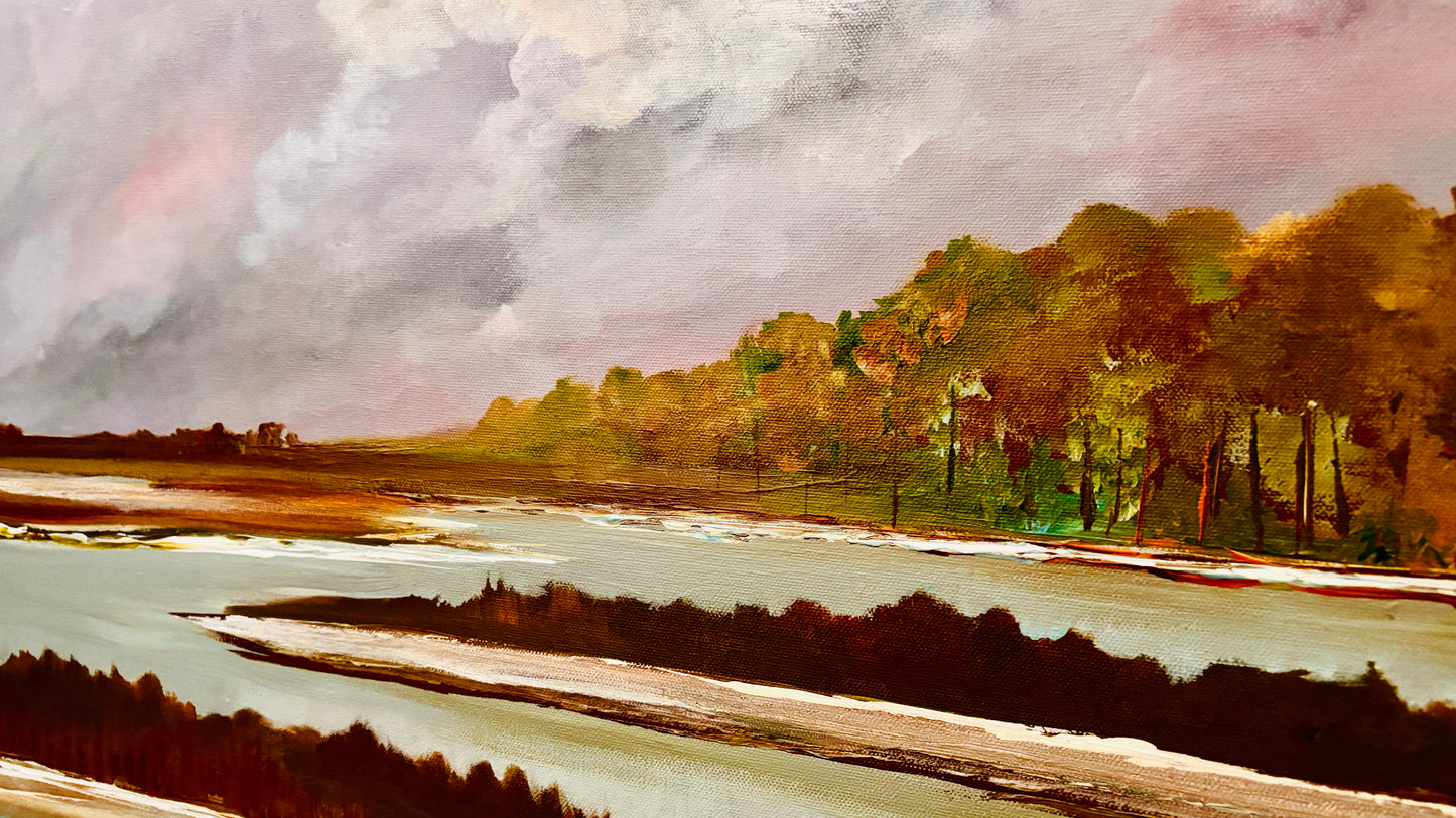 Marsh in Alberta, 18x24” original painting