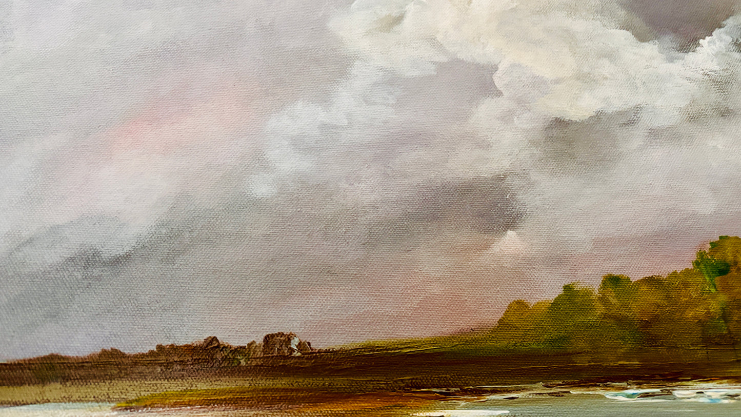 Marsh in Alberta, 18x24” original painting
