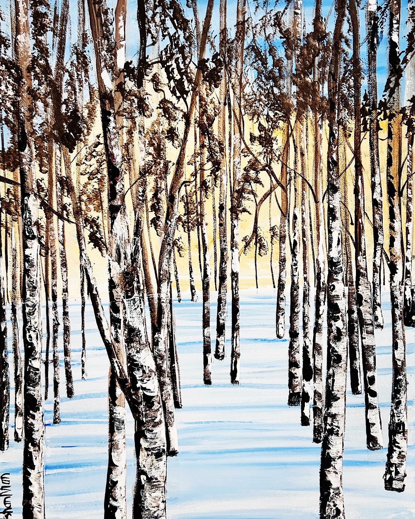 Winter, original painting