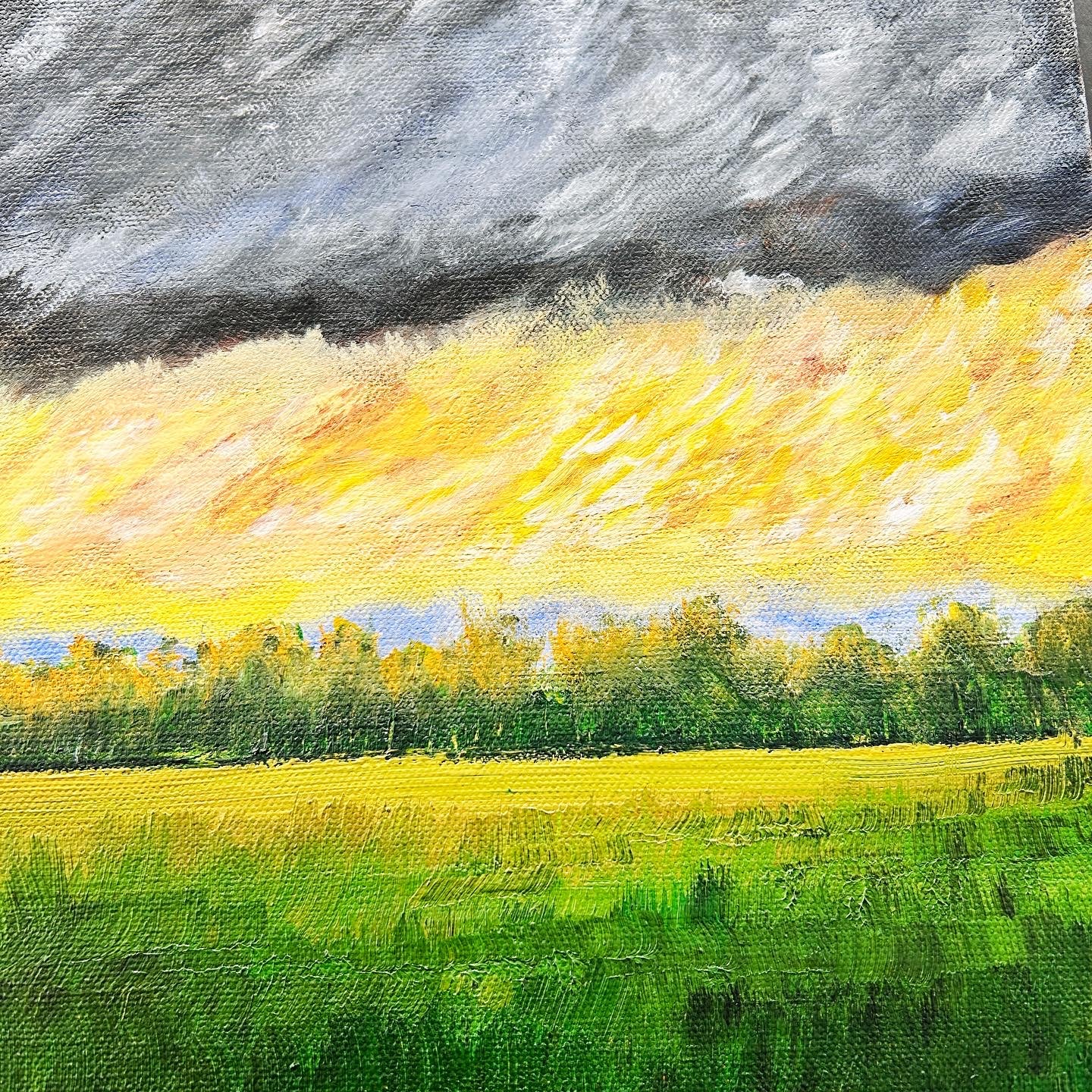 Gold is in the air, original painting