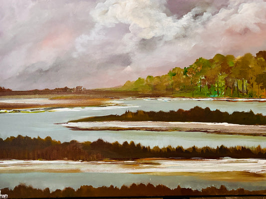 Marsh in Alberta, 18x24” original painting
